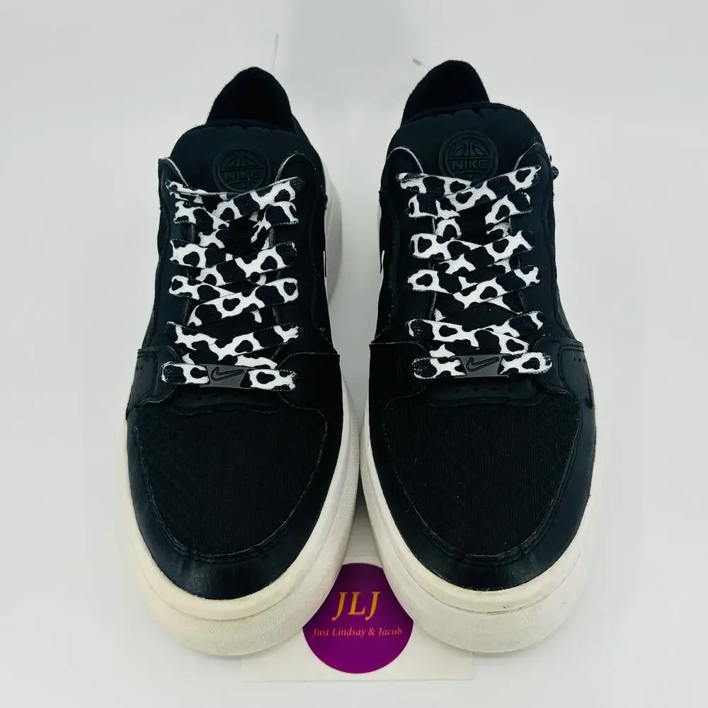 Nike Women's Court Vision Alta Platform Sneakers Black White CW6536-001 Size 8.5